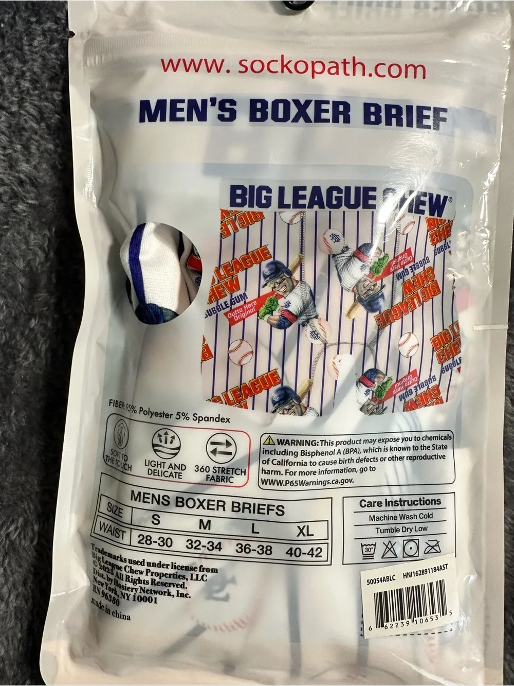 Big League Chew Men's Boxer Briefs Size L(36-38)